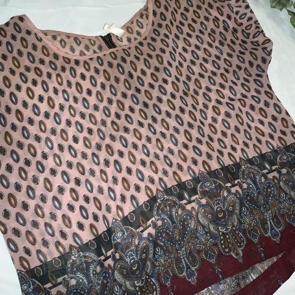 Tribal Print Sheer Top - Picture 4 of 5